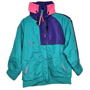 Vintage Columbia Criterion Neon layered 4 in 1 waterproof Thermal Puffer Jacket